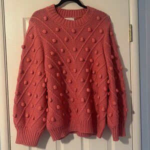 Hyacinth House Tuckernuck Pink PomPom Lainey Sweater